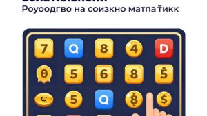 Схематичное изображение математических расчетов и бонусных символов для стратегии игры в слоты с низкой волатильностью
